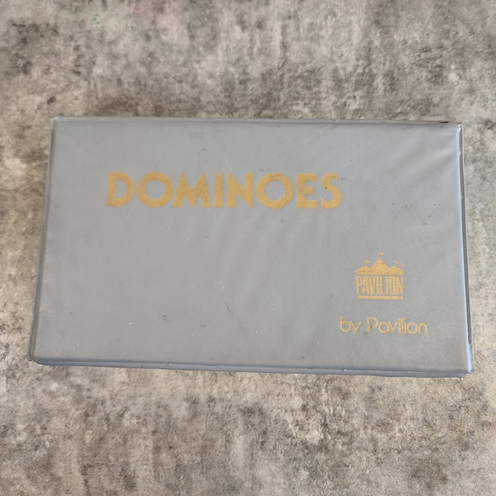 VTG Double 9 Multi-Colored Dot Set by Pavilion Gray & Gold Snap Case 87 pcs.